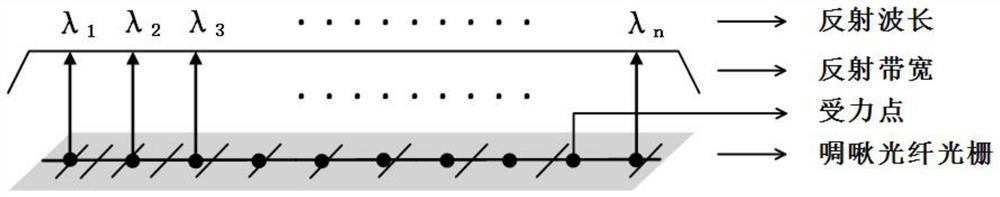 Two-dimensional area array force tactile sensing method based on optical fiber distributed sensing