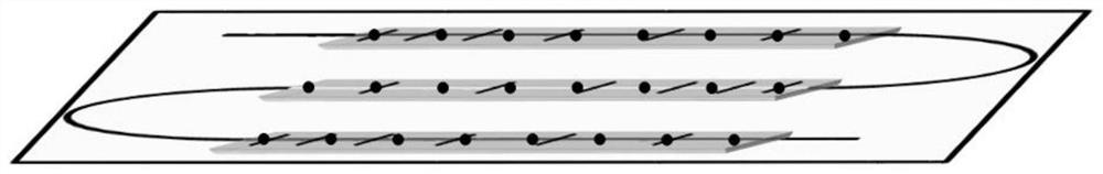 Two-dimensional area array force tactile sensing method based on optical fiber distributed sensing