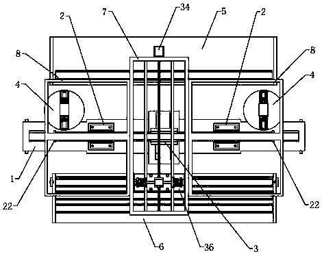 Steel rail kidney hole machining device used for rail traffic