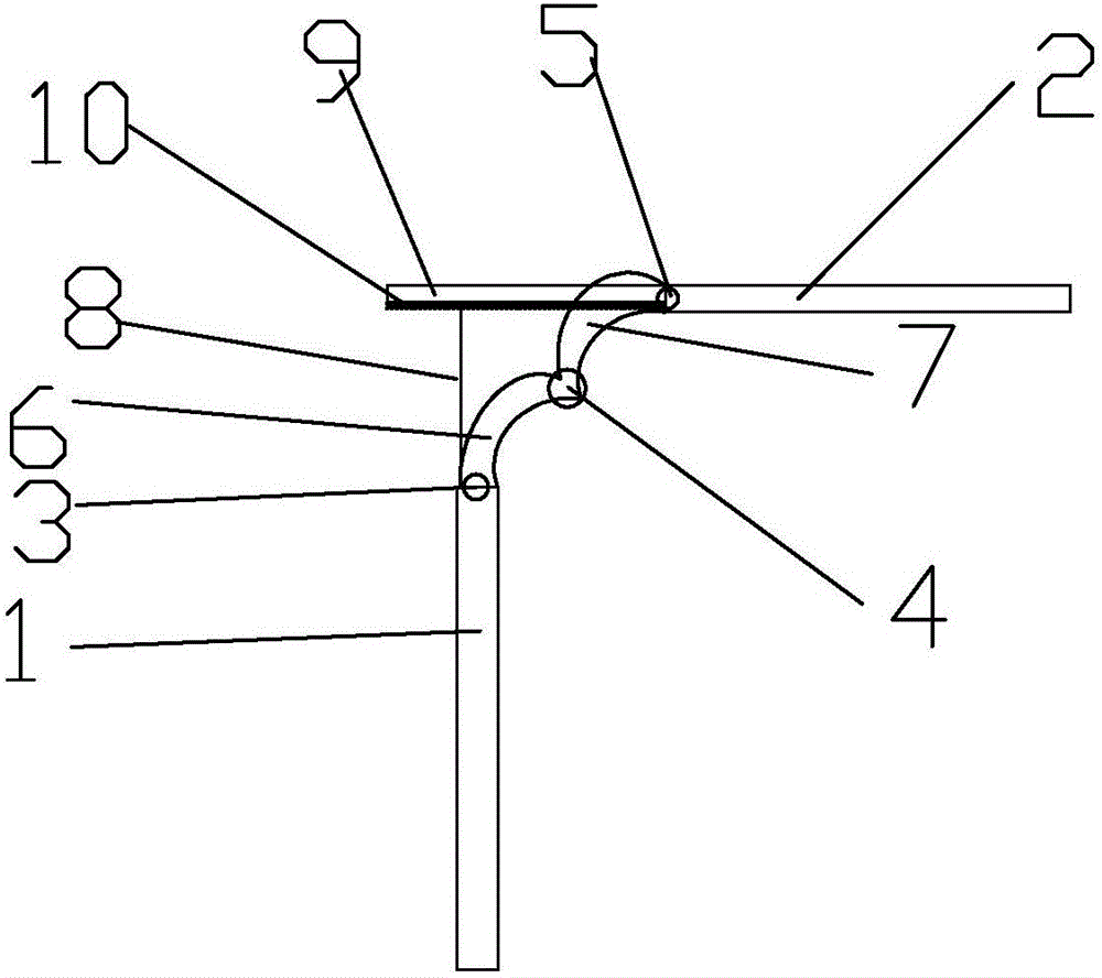 Bendable combined connecting rod of drum kit