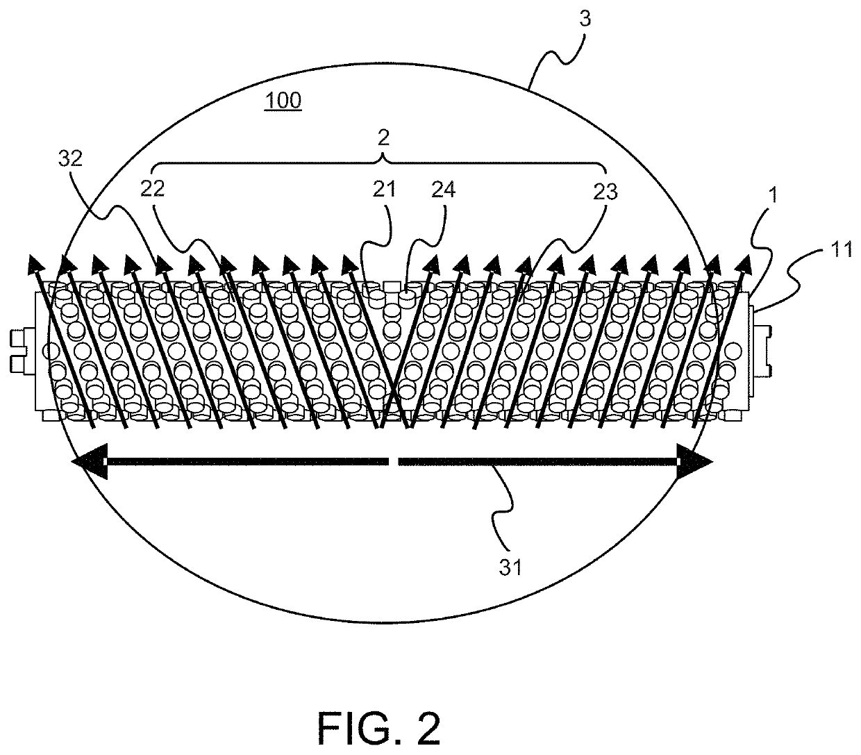 Device of bi-spiral cleaning brush