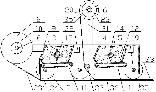 Combined double-layer composite seedling bed laying machine