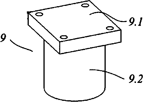 Clamping device for small-sized rod-type elastic part