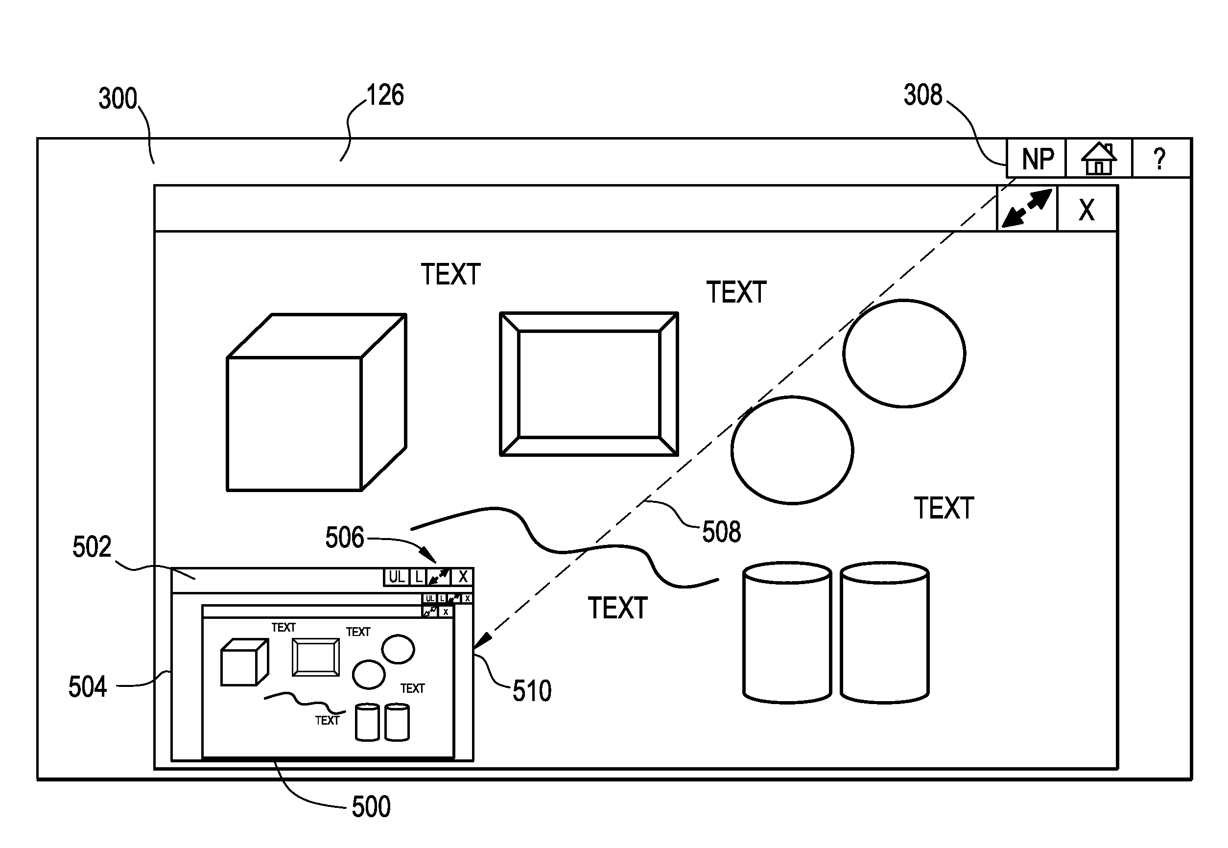 Navigation control for a tabletop computer system