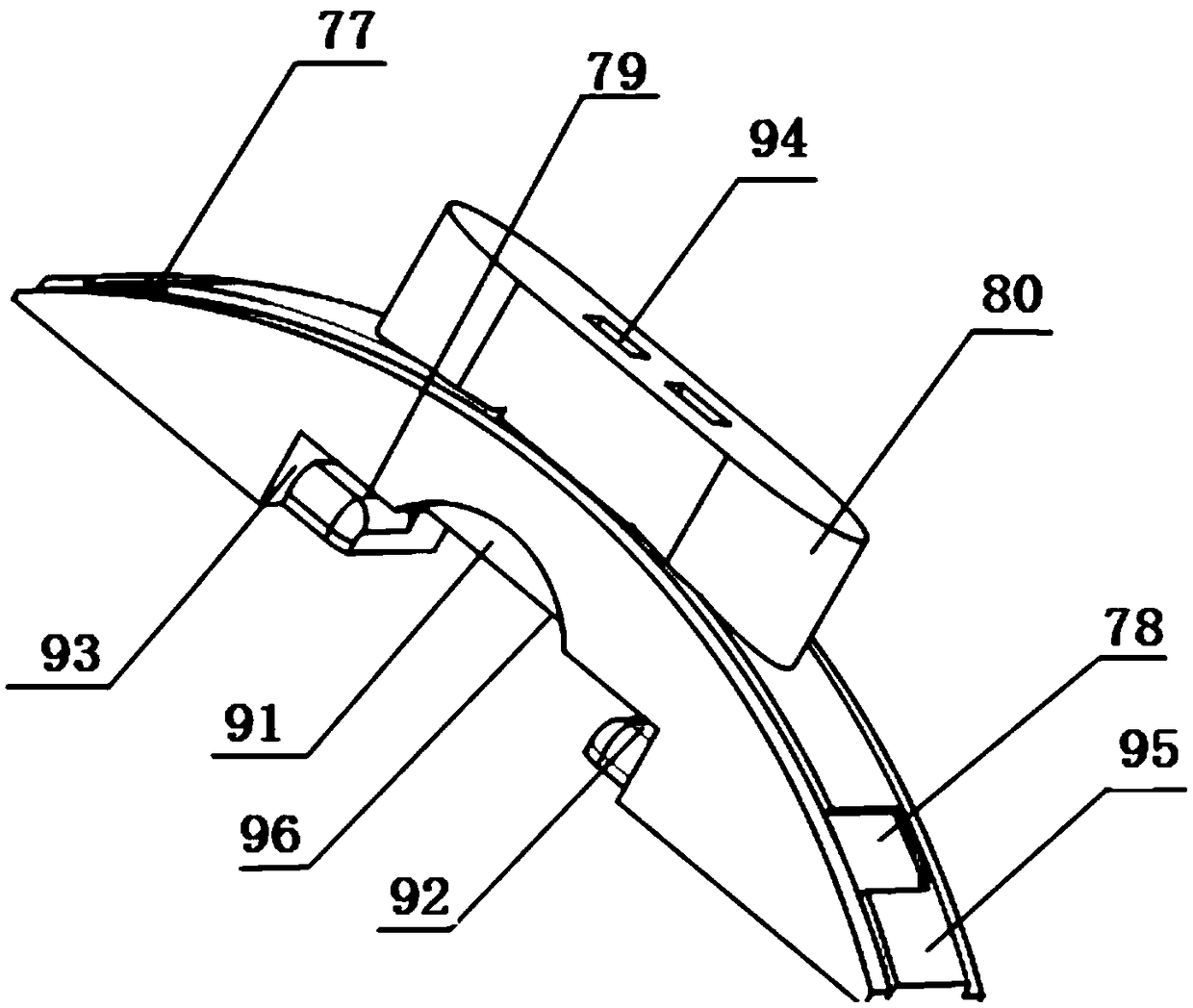 Rotary disc type full-automatic labeling system for door handles