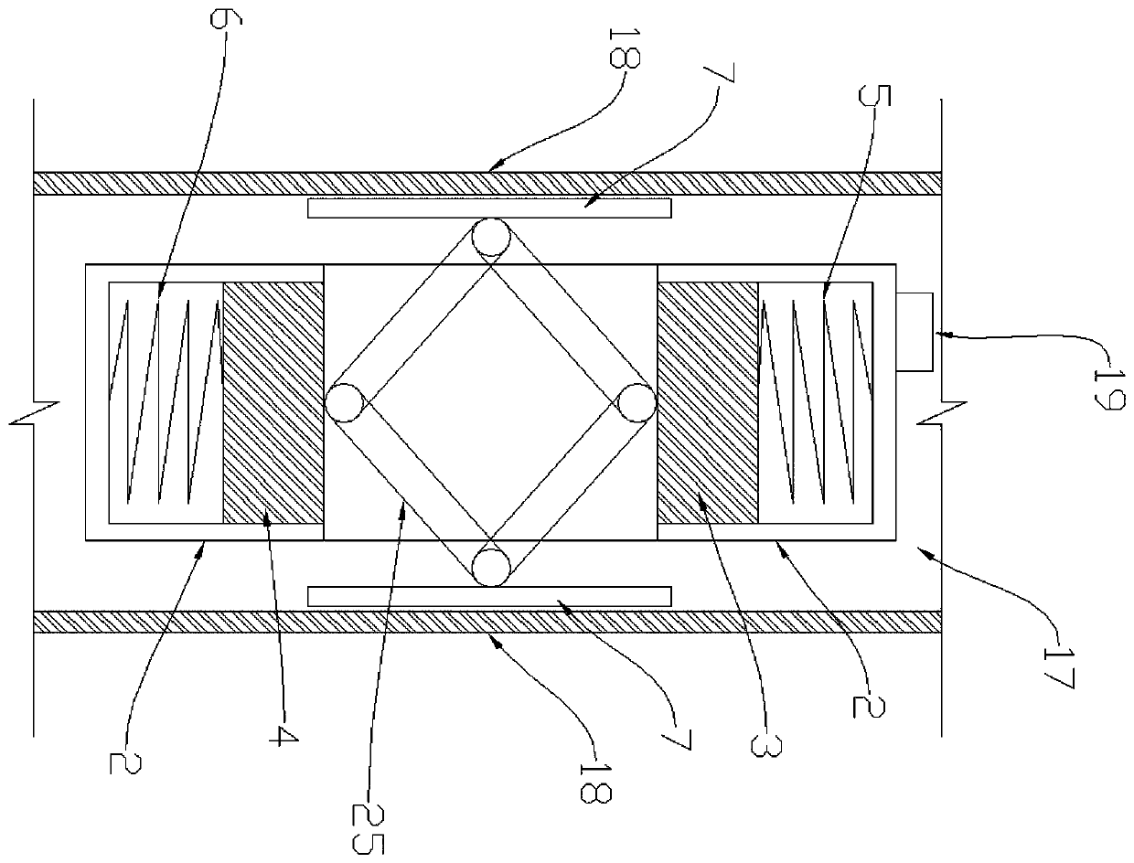 Friction blocking rolling door falling prevention device