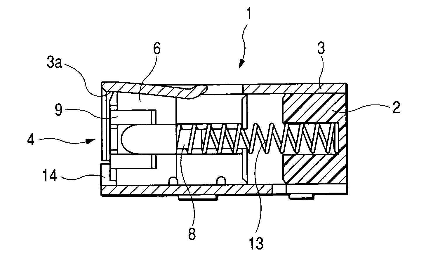 Connector provided with cover