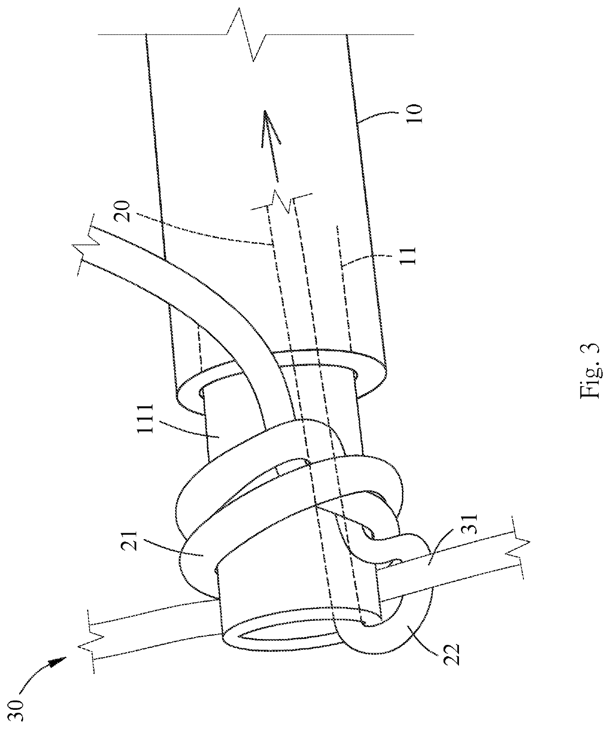 Knotting Assembly for Surgical Suture Line