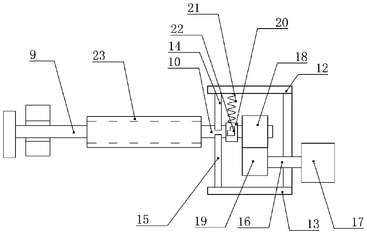 A transmission mechanism of a foam back glue laminating machine