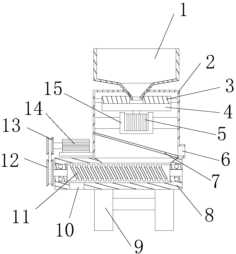 Slag grinding device for electric power