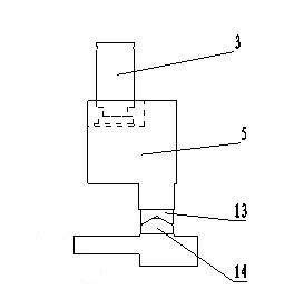 Composite flanging mechanism of stamping die