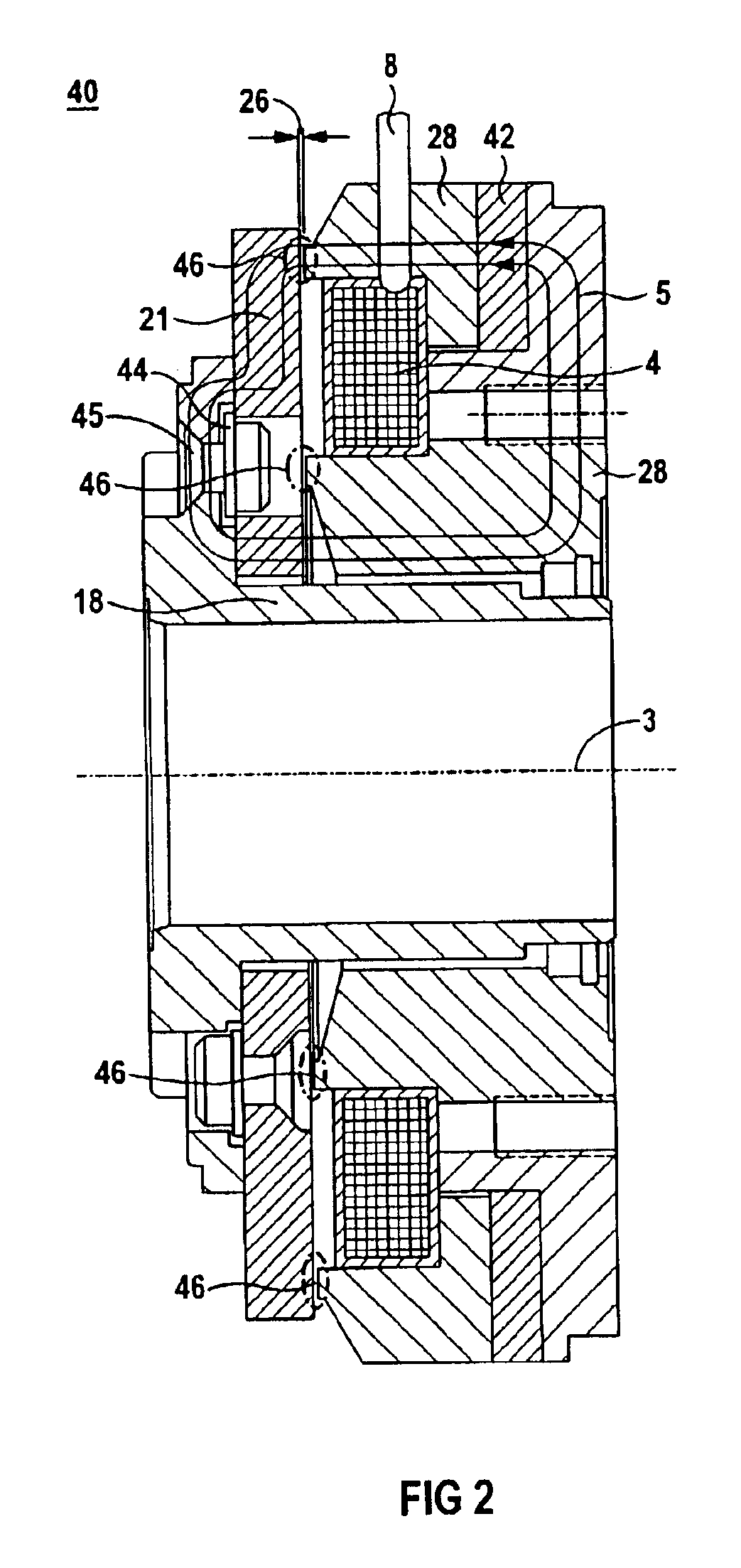 Method for detecting wear in a brake or a clutch