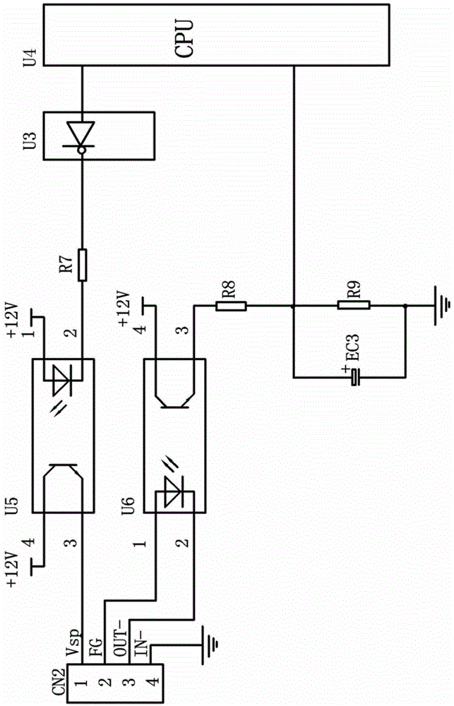 DC brushless motor air conditioning system control circuit