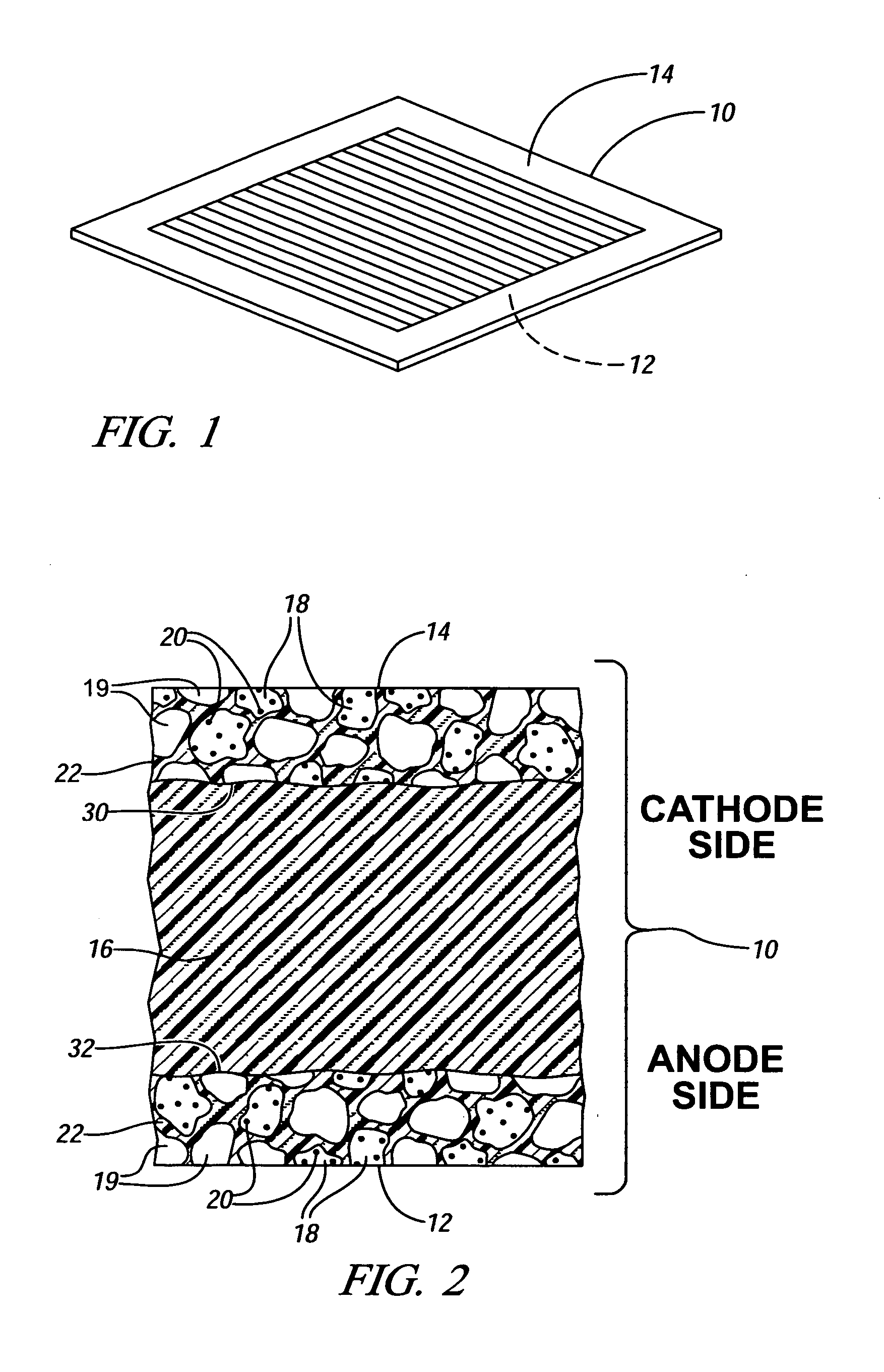 Conductive matrices for fuel cell electrodes