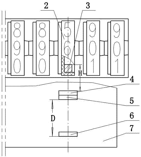 Sampling and counting mechanism for diaphragm gas meter