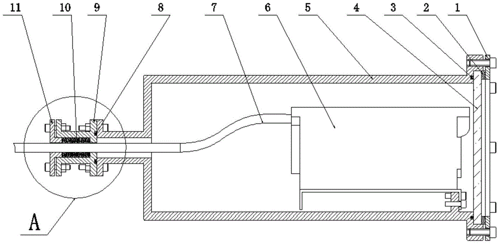 Underwater camera airtight cabin