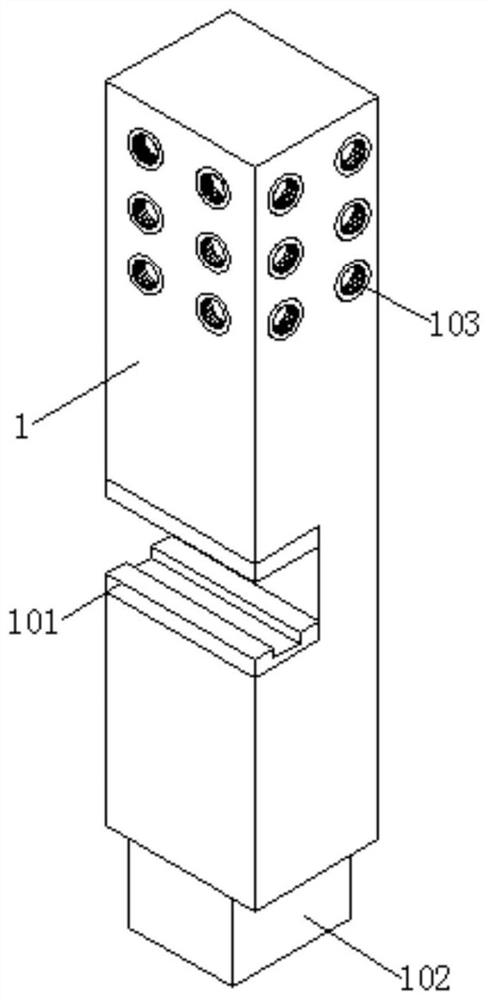 Agricultural greenhouse energy-saving heat storage type supporting frame for improving collision supporting force