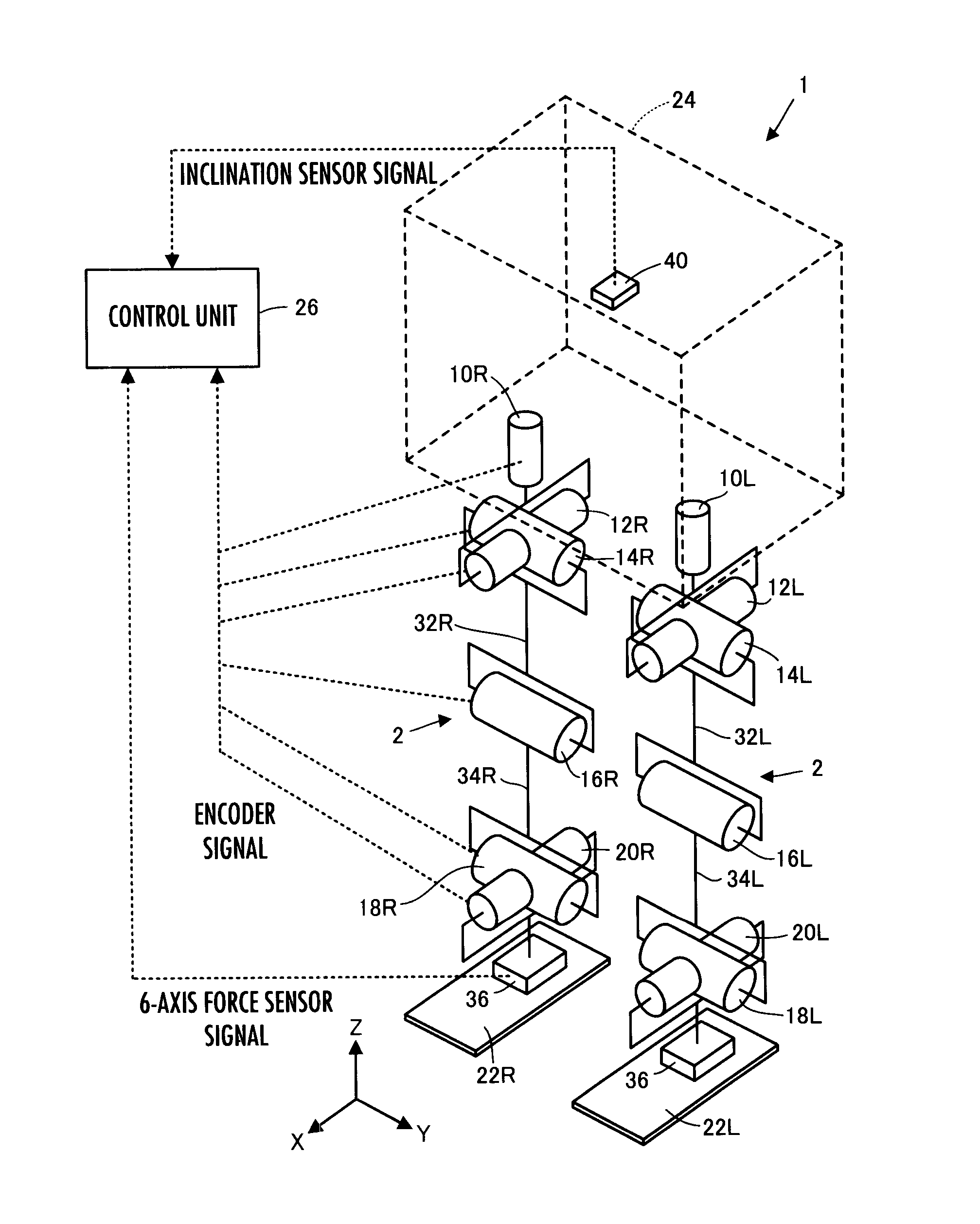 Control device for mobile body