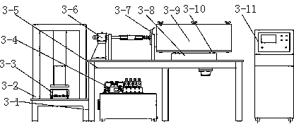 Experimental equipment for shield tail brush