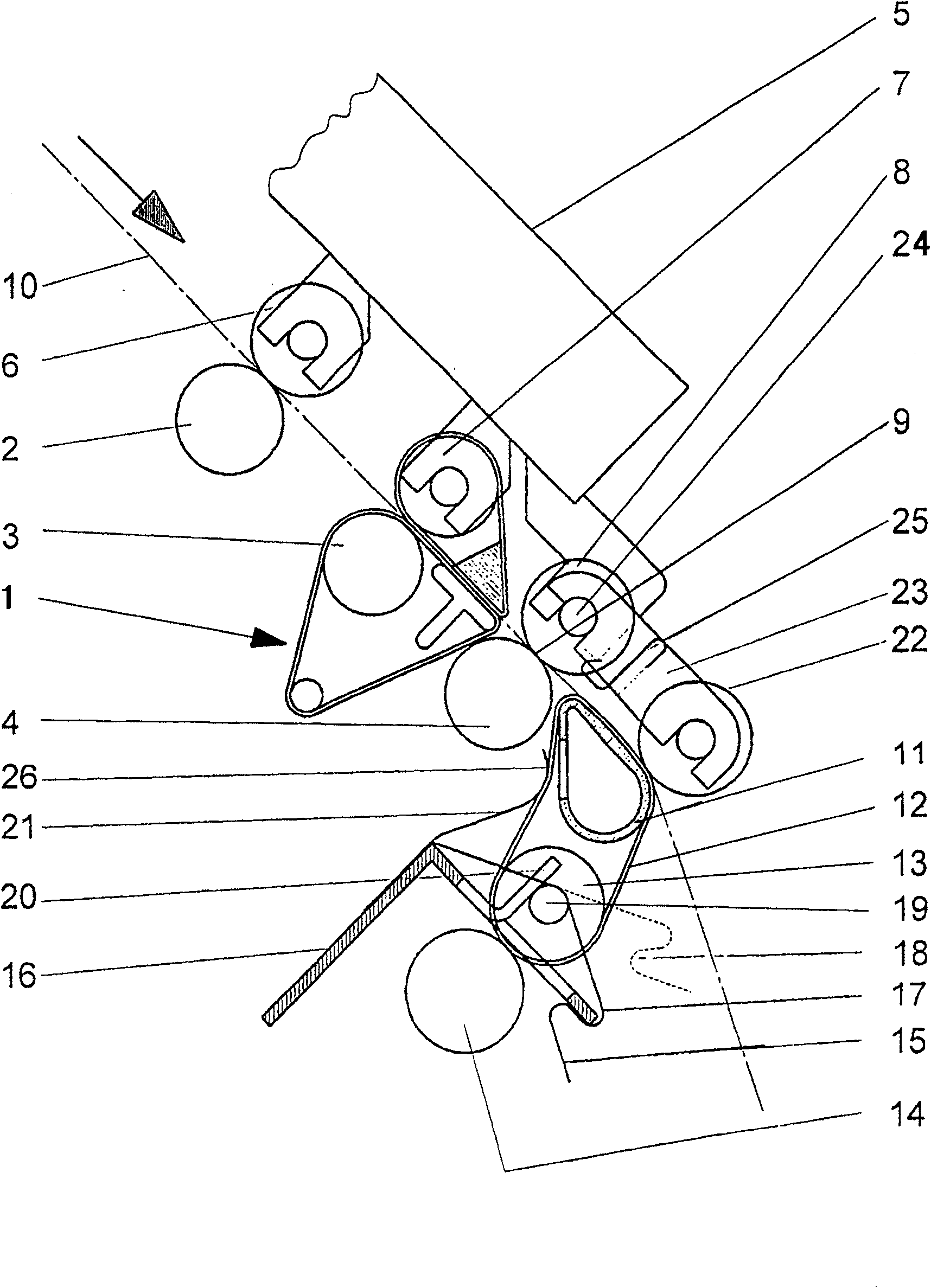 Apparatus for condensing a drafted fibre sliver