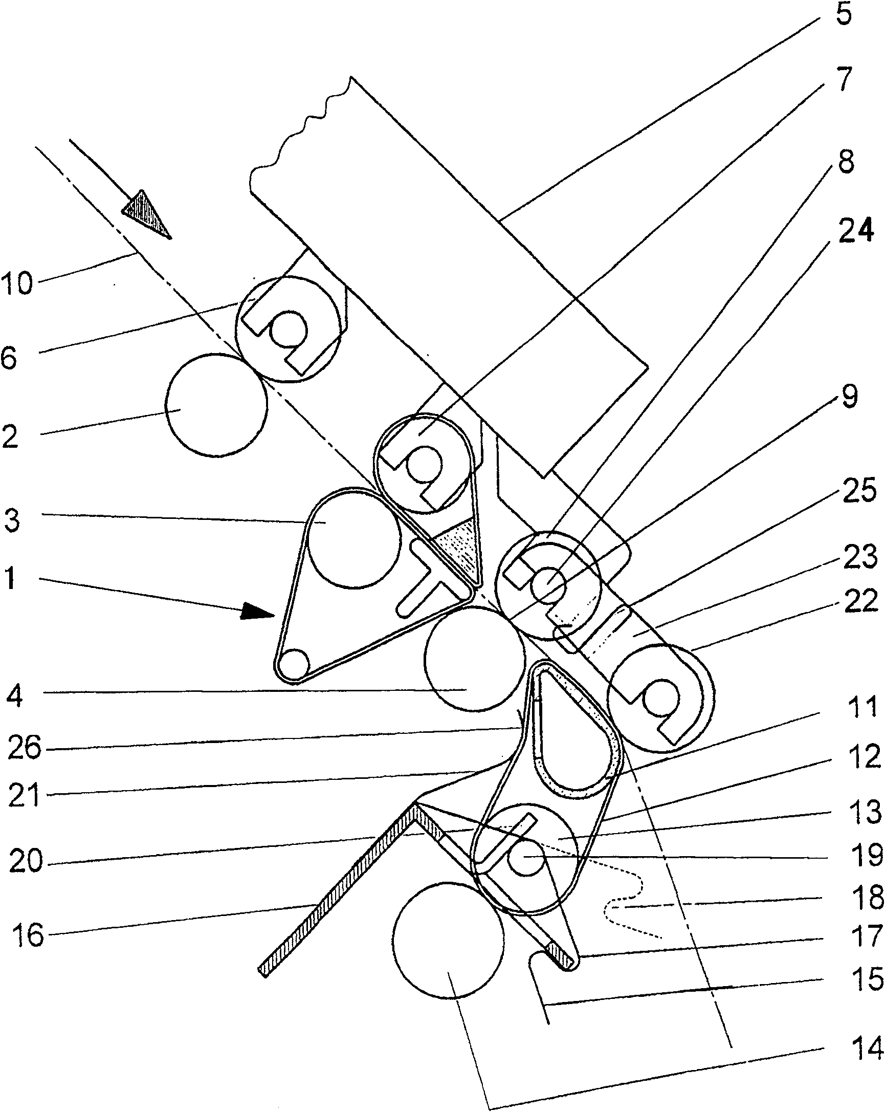 Apparatus for condensing a drafted fibre sliver