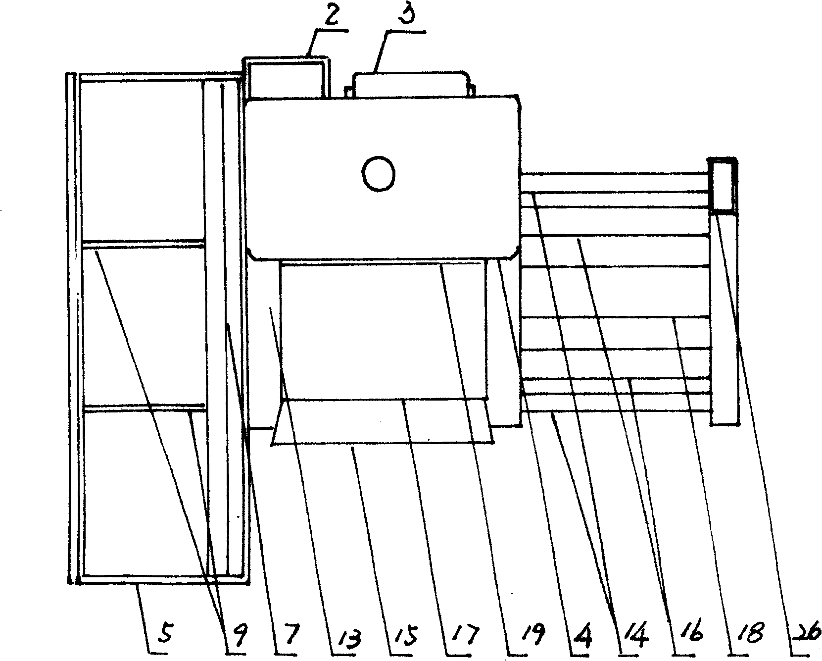 Flow type oil and electricity dual-purpose multifunctional plant stalk block making machine