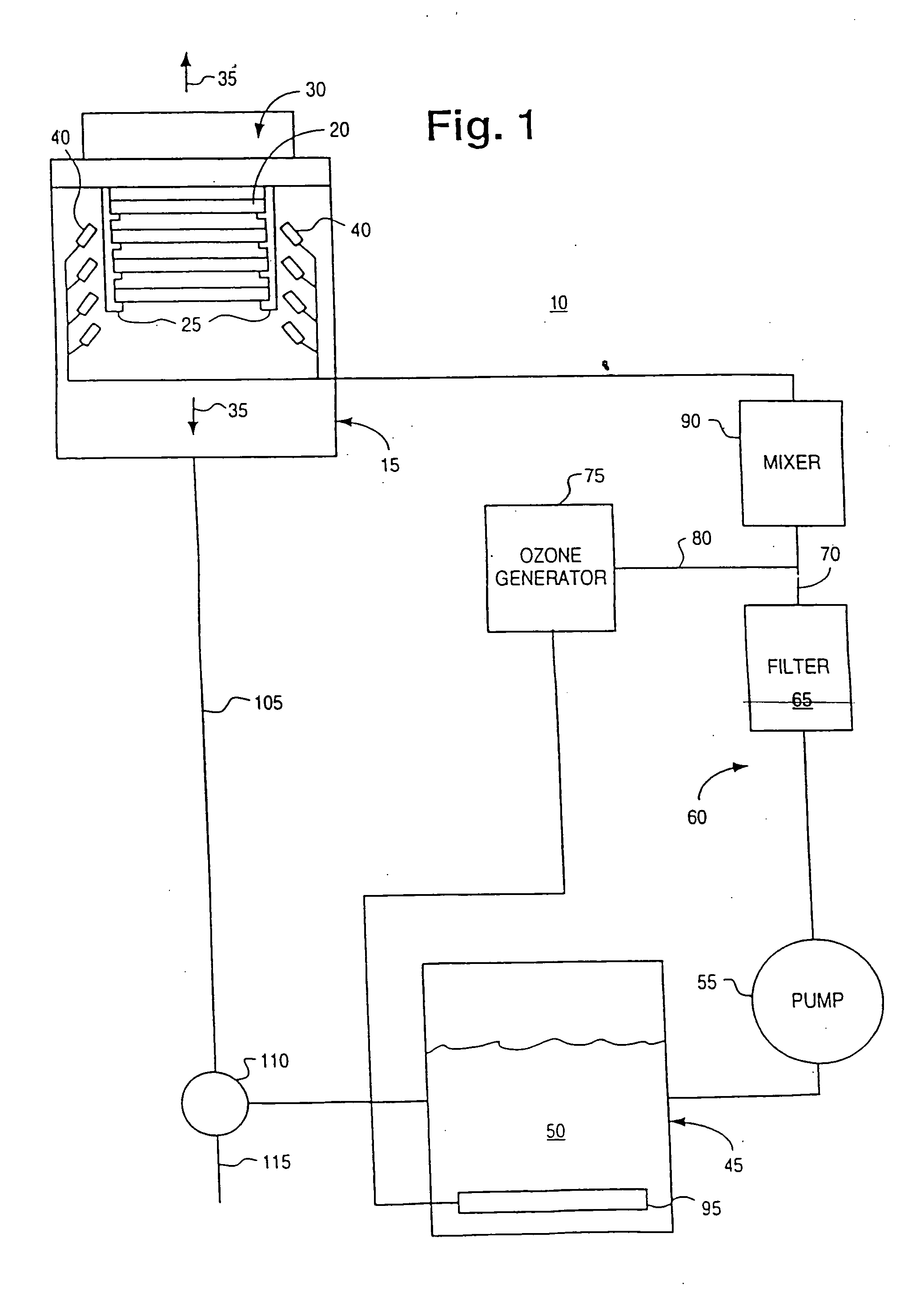 Process and apparatus for treating a workpiece