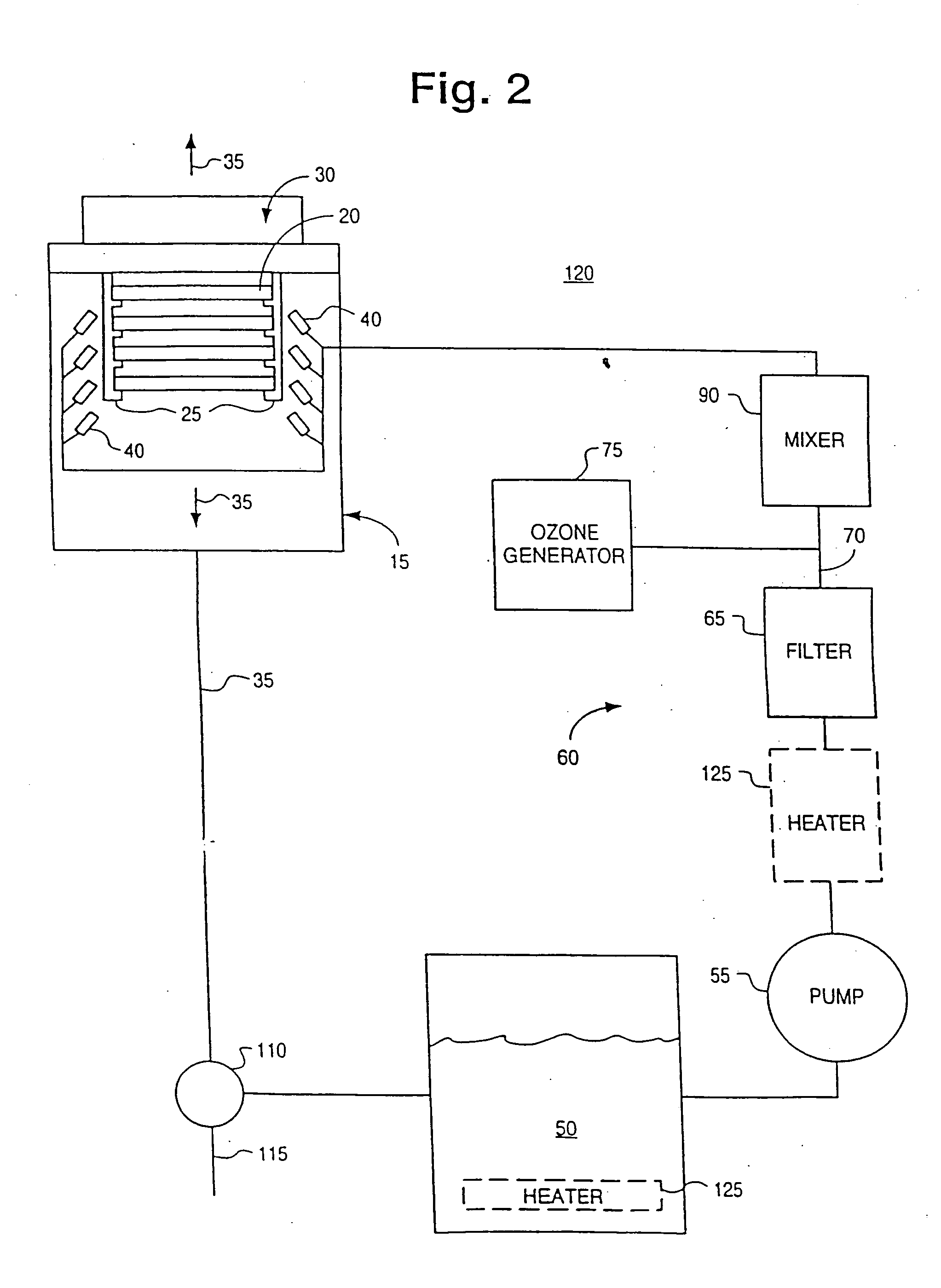 Process and apparatus for treating a workpiece