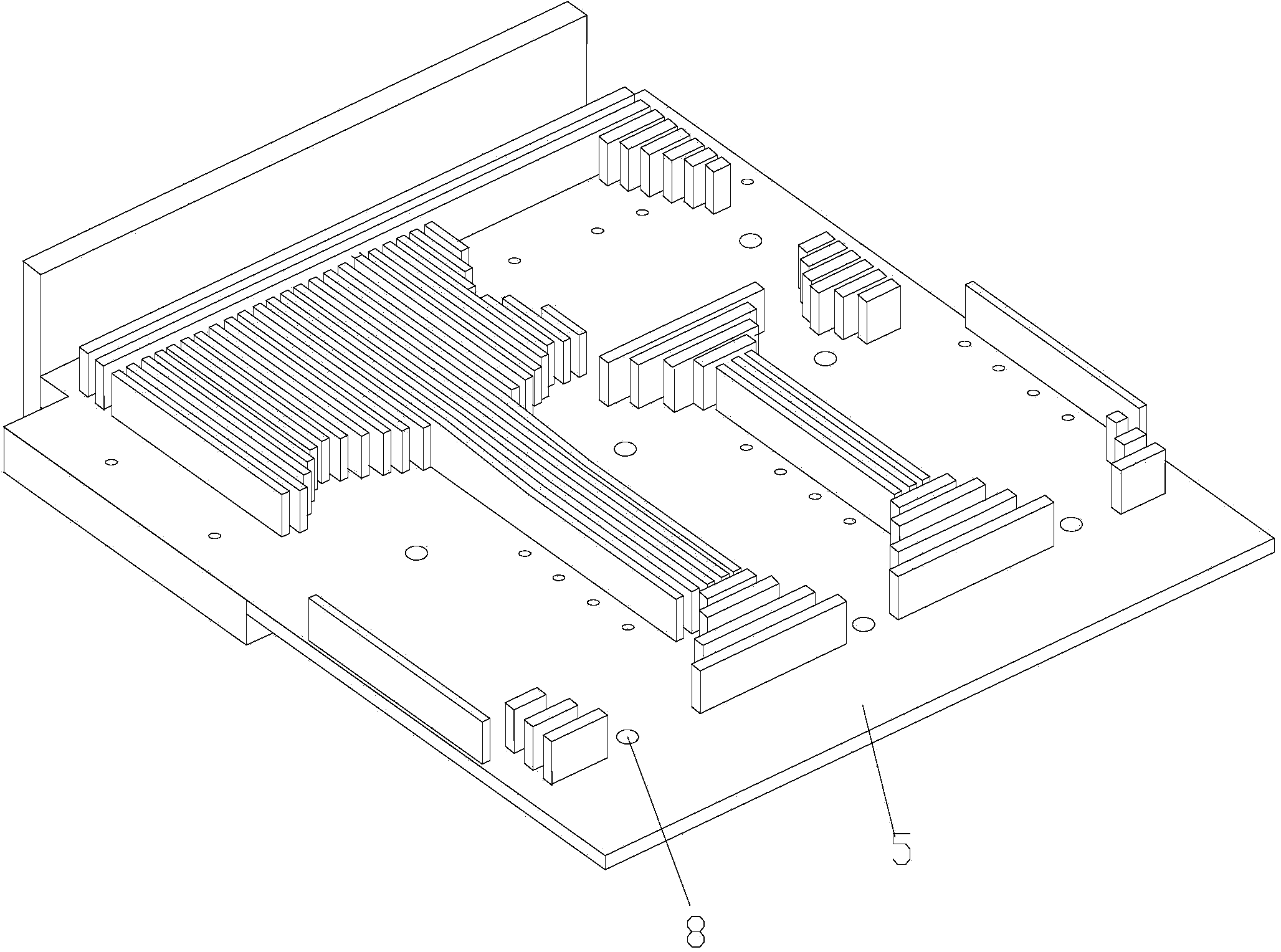 Circuit board heat conduction optimization design structure for onboard aviation product