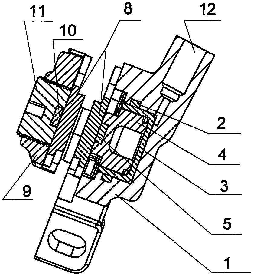 Bicycle single-side oil pressure disc brake lower pump