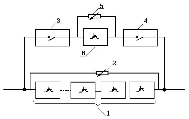 Direct current breaking device and control method