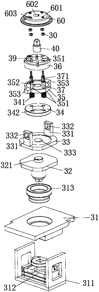 Assembling system for motor vehicle parts