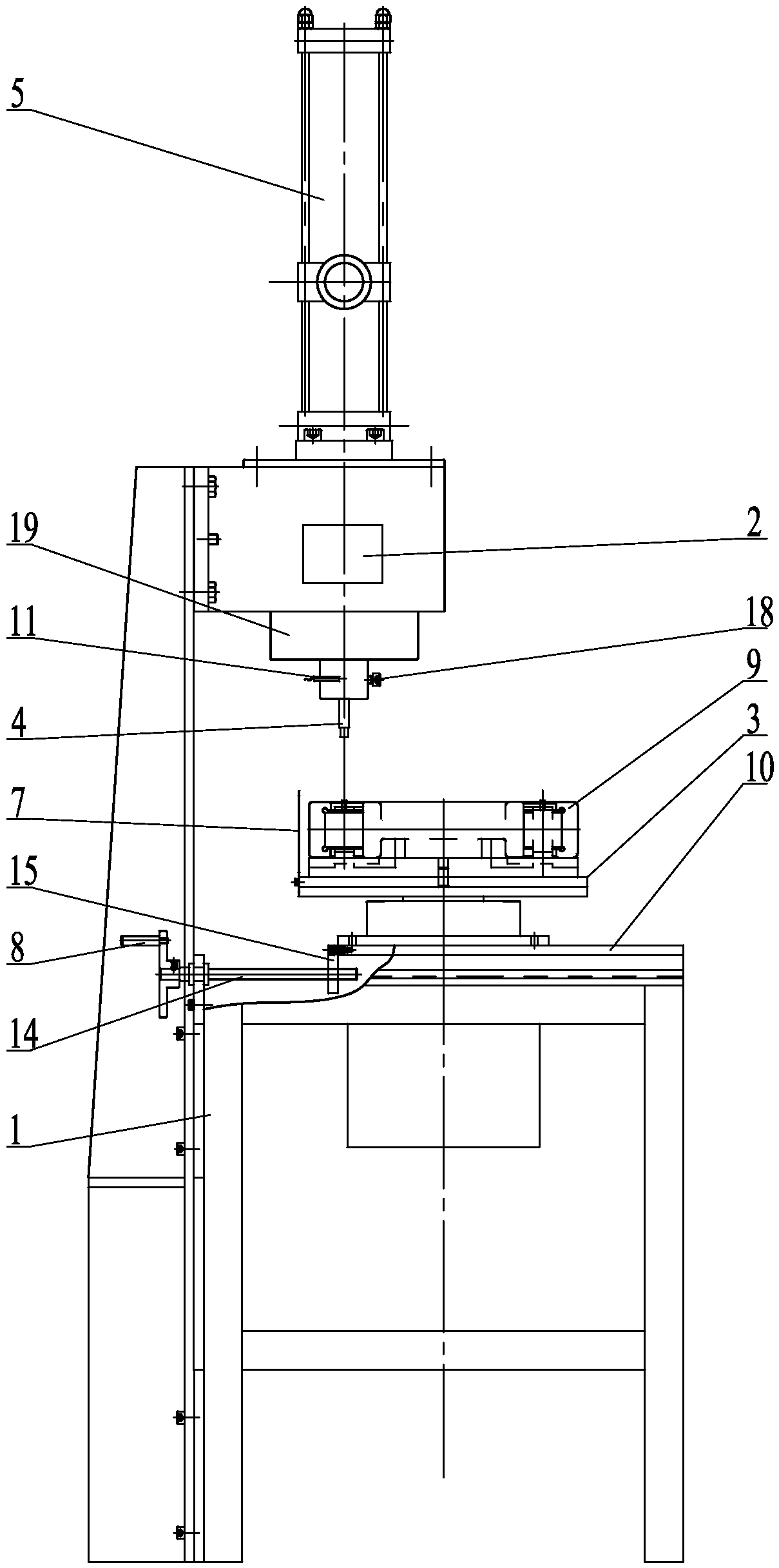 Electric riveting machine for bearing retainer