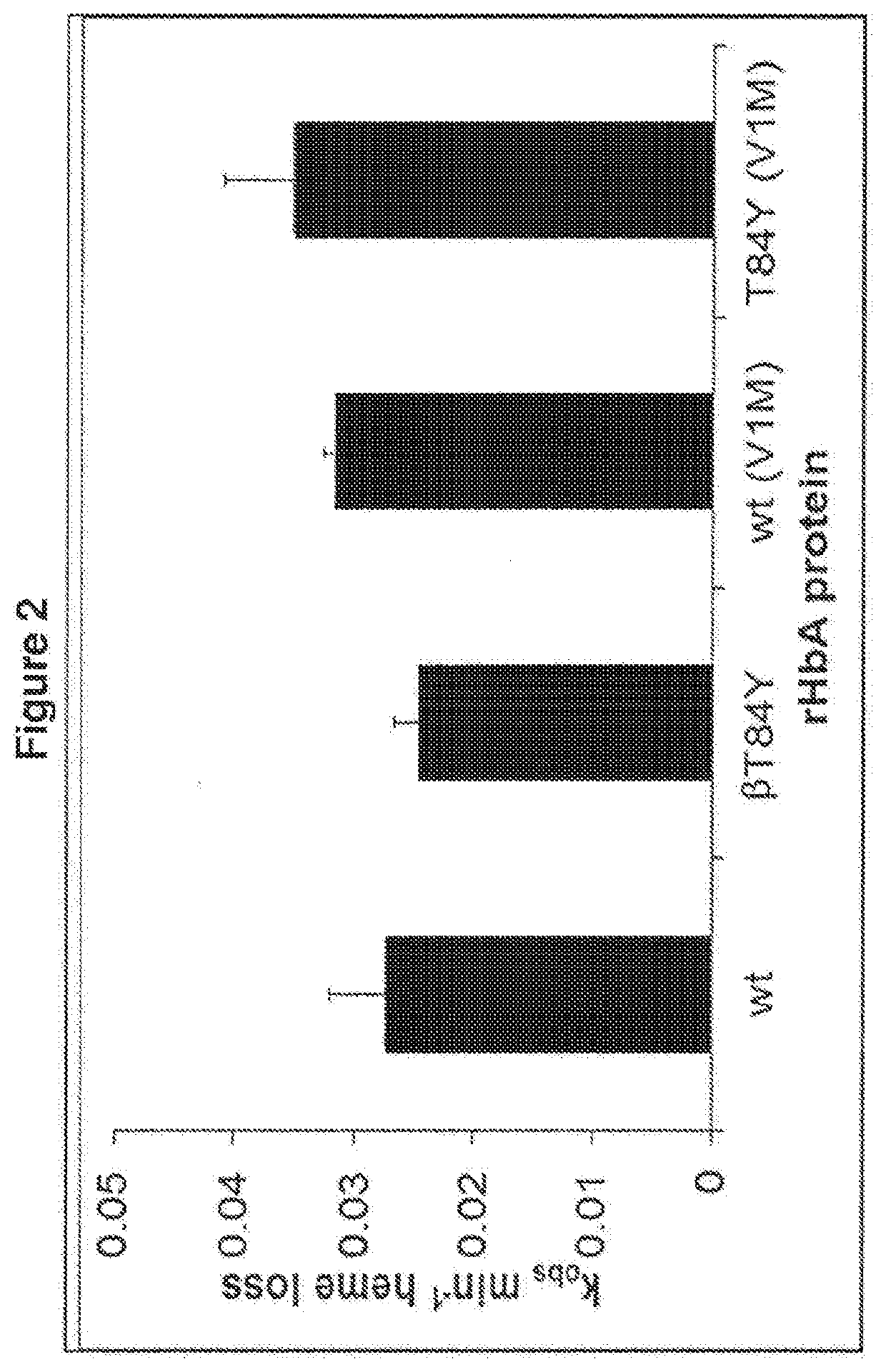 Modified haemoglobin proteins