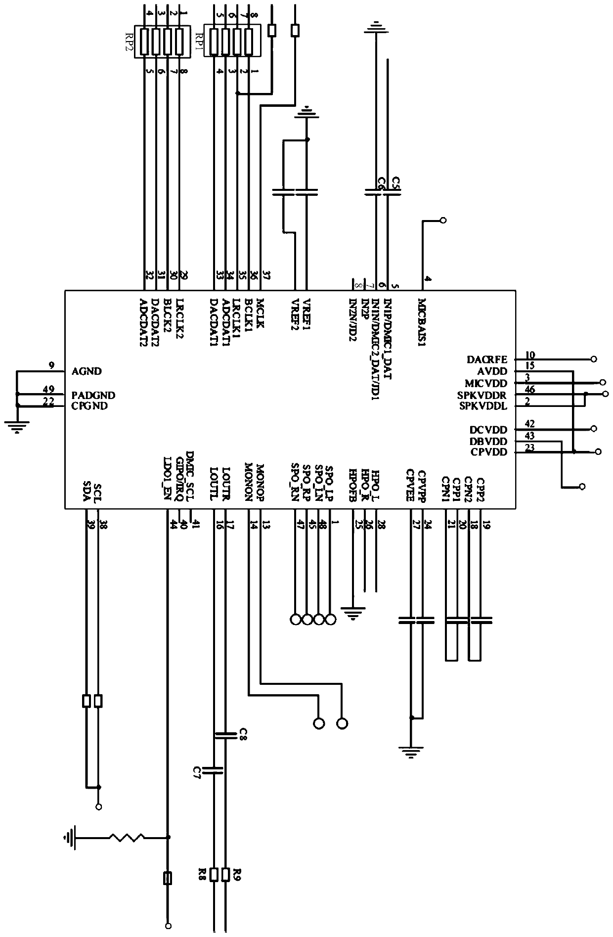 Circuit of medical communication equipment, and medical communication equipment