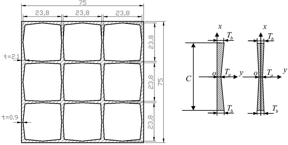 Multi-cell automobile energy-absorbing buffer device