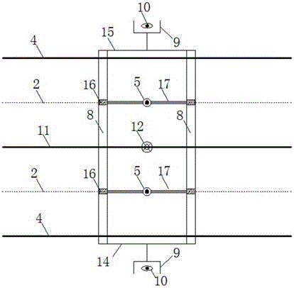 Water tank three-dimensional topographic measurement device based on camera image processing technology