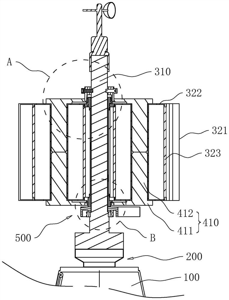 Wind power generation equipment with automatic opening and closing type fan blades