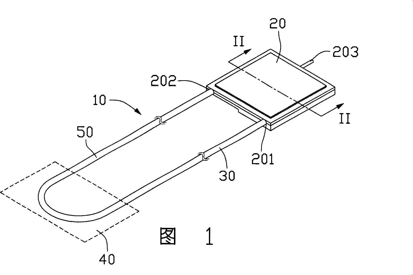 Thin loop type radiating apparatus