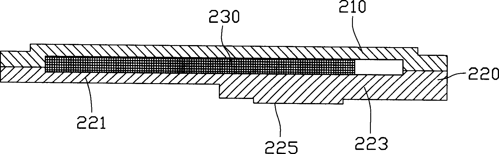 Thin loop type radiating apparatus