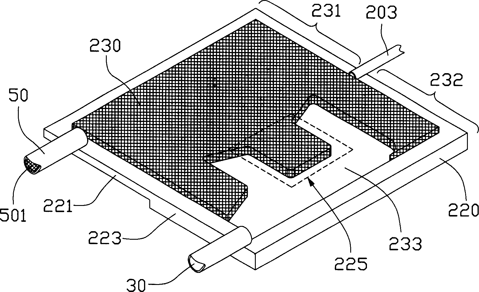 Thin loop type radiating apparatus