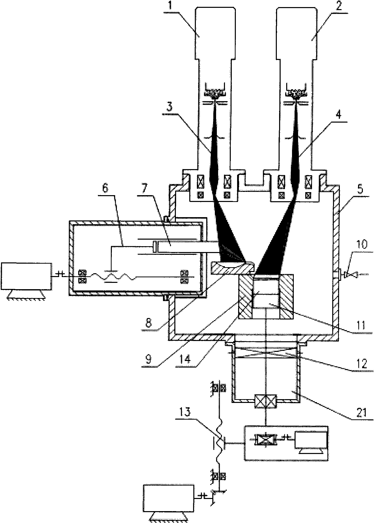 Vacuum electron beam melting furnace for polysilicon purification