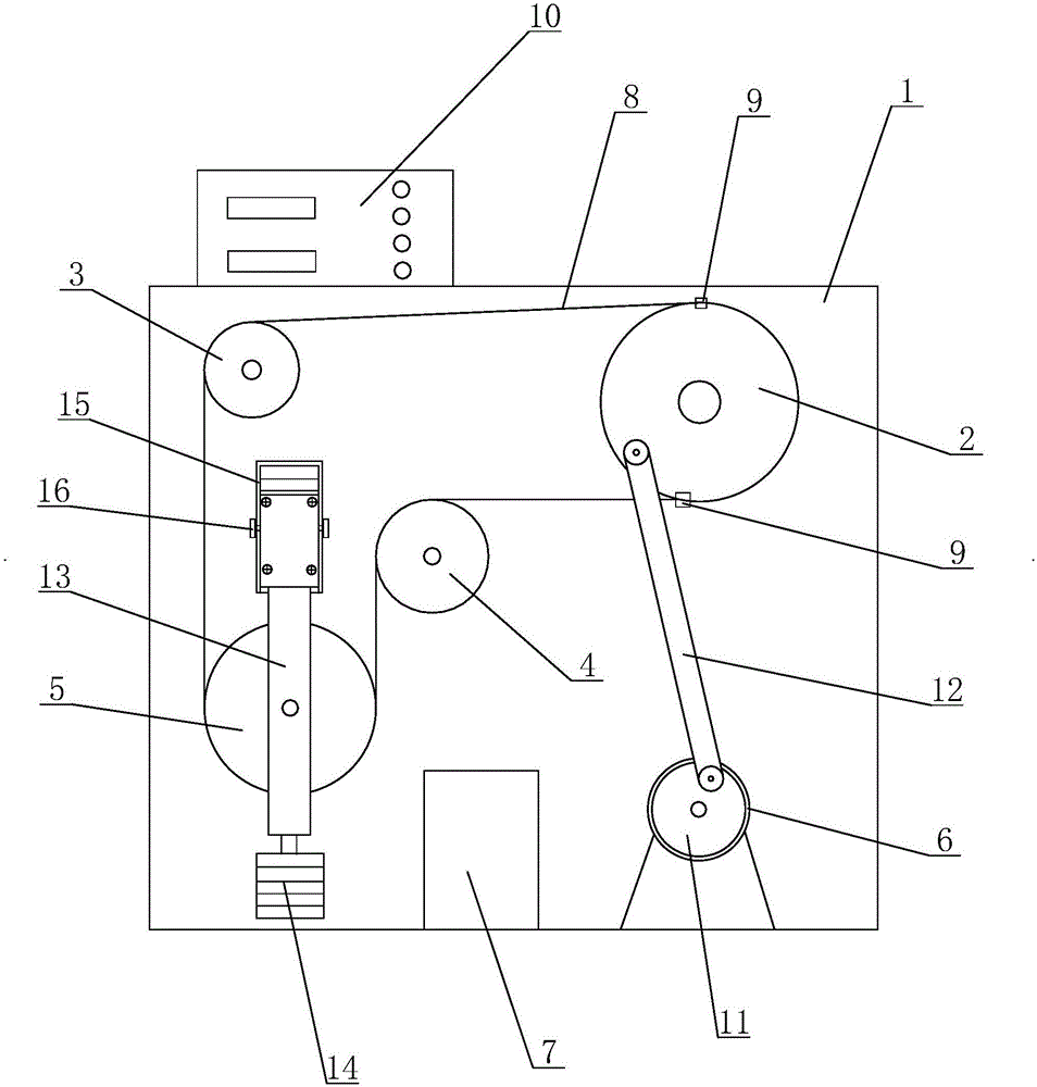 Bending fatigue testing machine for steel wire rope