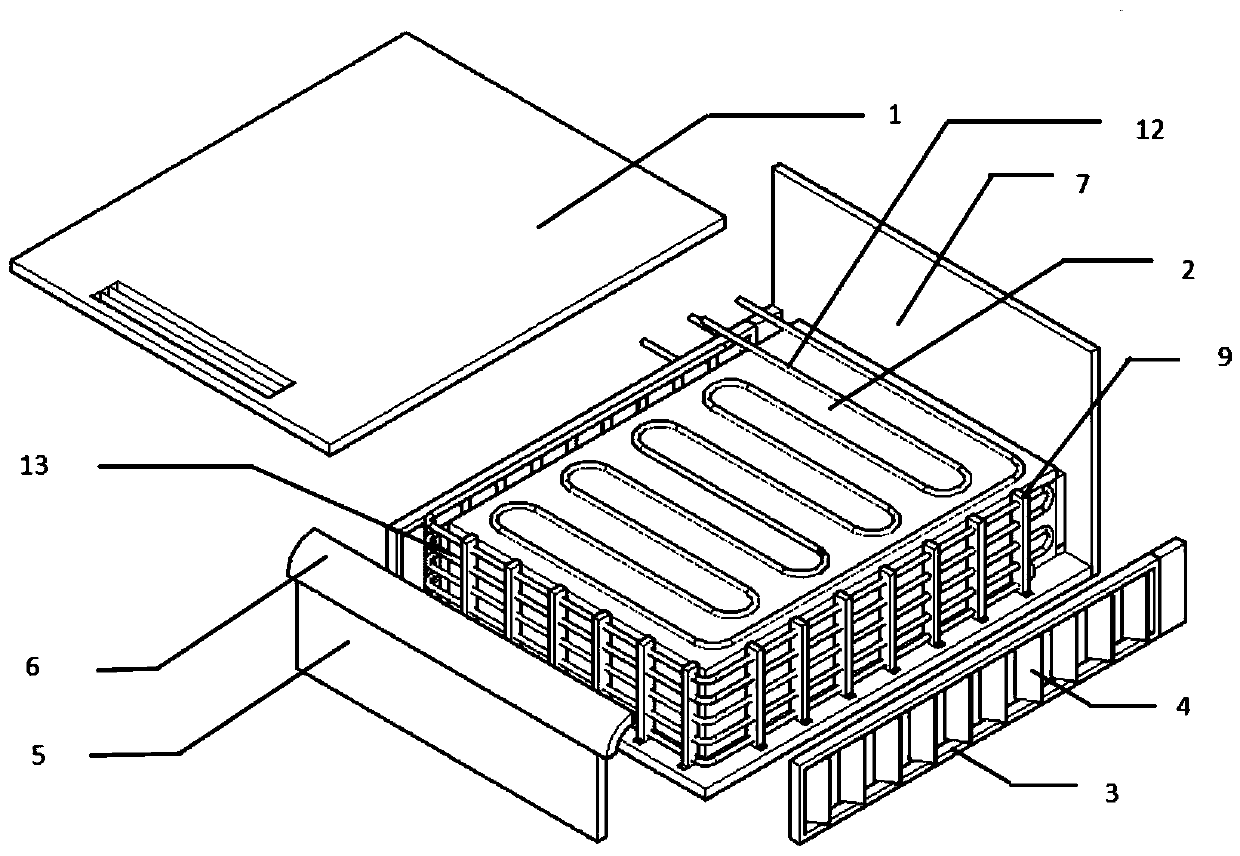 Solar hot water double-person warming bed