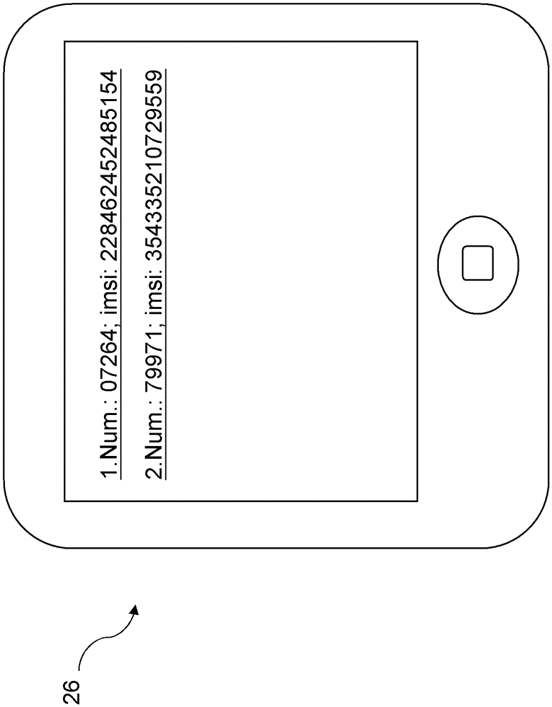 Wireless phone search device and search method therefor