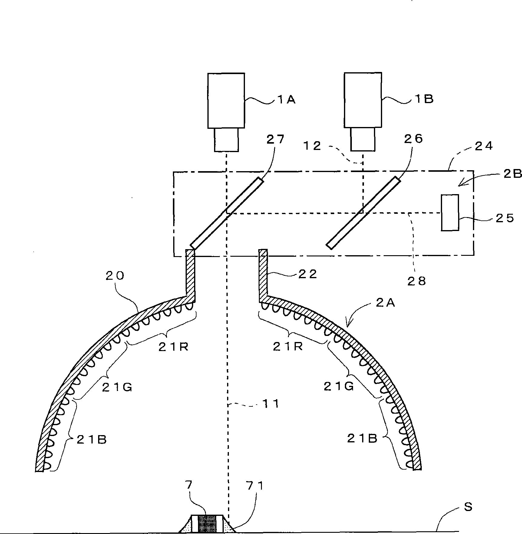 Substrate outer appearance inspection device