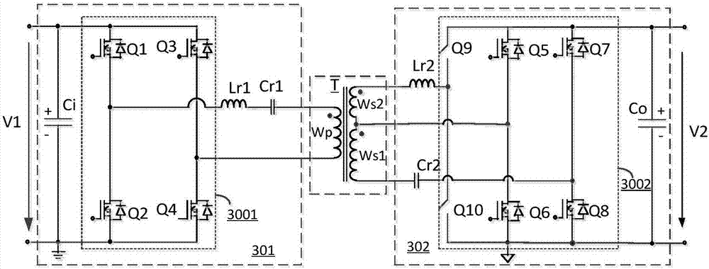 Bidirectional LLC resonant direct current-direct current converter