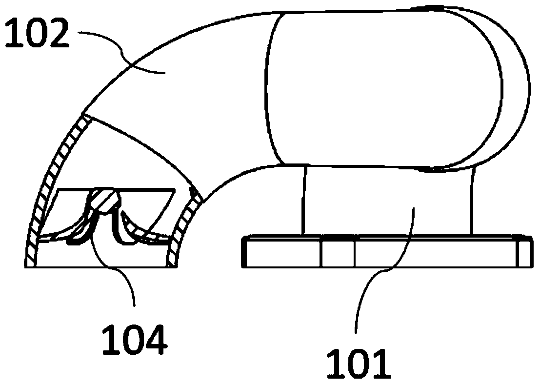 Gas inlet connecting pipe assembly and natural gas engine comprising same