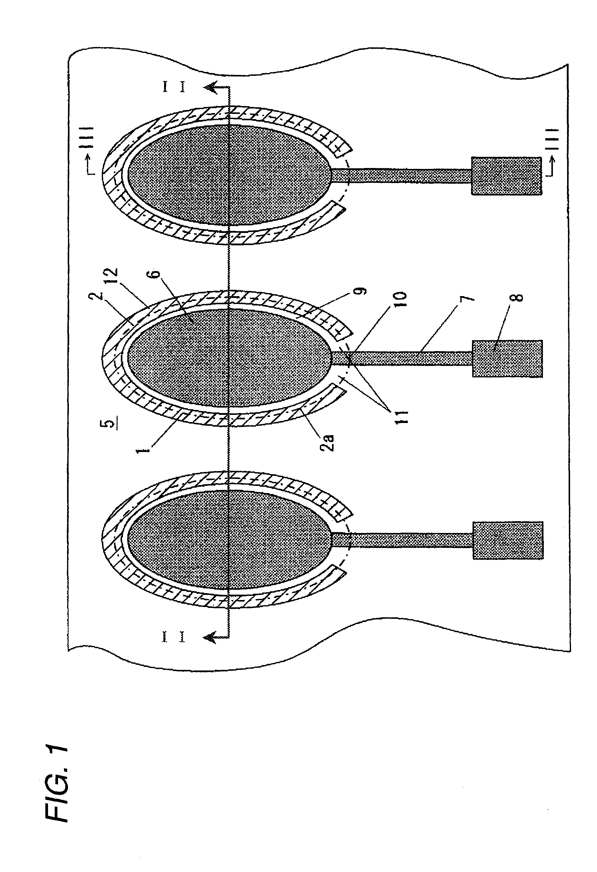 Piezoelectric element, ink jet head, and ink jet recording device