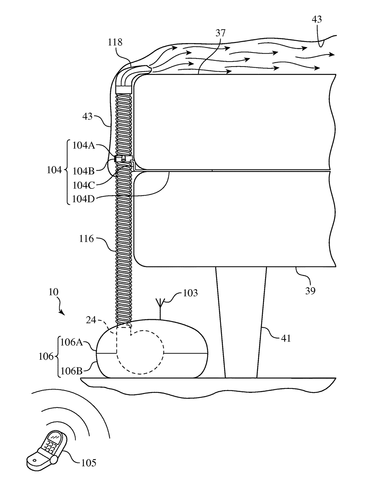 Bedding climate control apparatus and method to operate thereof